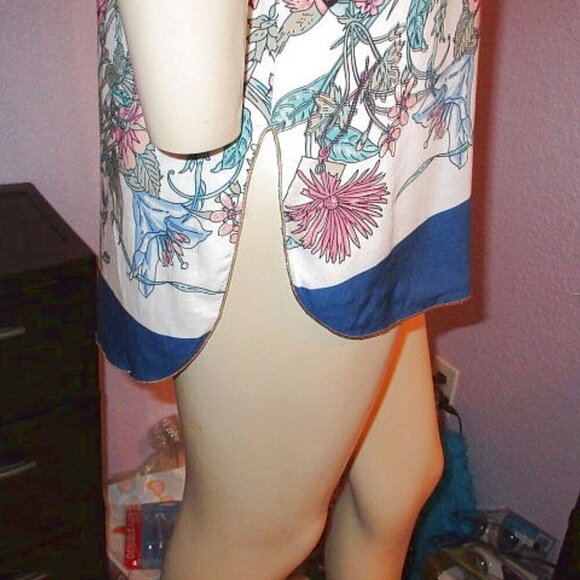 Aratta Silent Journey My Turn To Fly Tunic Top Size XS Embroidered Sleeveless - Picture 7 of 12